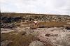 Dry head of waterfall